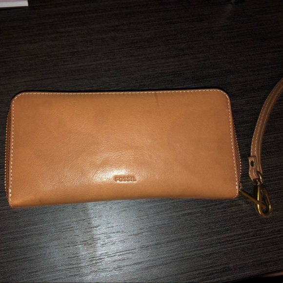 FOSSIL Genuine leather full zip wallet - Picture 1 of 4